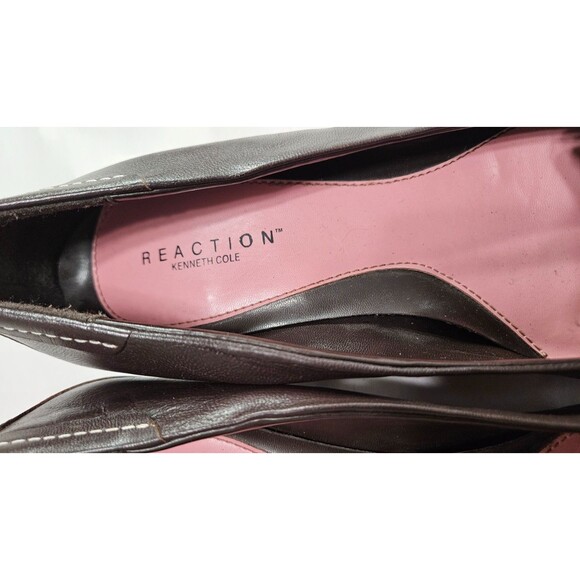 Reaction by Kenneth Cole Black Pointed Toe Slip On Women's Pump Size 8.5 - Picture 4 of 6